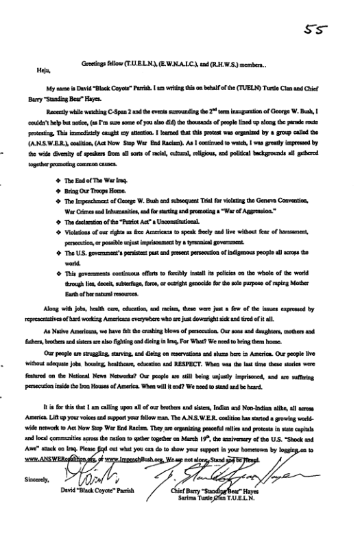 s . Gresing Bow (CUELN, (EWNALC), nd (RIW.S) member. My s v Bk Coyes” P | i o bl of e TUELN) Trde Comad i By ~Sndog Bt Hye. Bacely whe wanin C-Spn 2 1 B evests g e 2 st of Geoge . B, el bt e, o ’ e some o 5l ) ho hocaodsof el End g e e s, Ths iy cuight 2 s, | Jerod s et s i by 8 grop cald (ANS VLR, couton hct Now Sp Wor End Race. A | cocid o e, ws redly e by e wite ety o s sl sors of racl, i, eligions, e policl ks al e gt romcing smen caes. ThoBudale Werley. & BiagOur T Home The IopeachncnsofGeage . B s s Tl fir it e Oeni Comentio, War o o nbmansio, e o s oo 3 “War o Aggrasion ™ T el of s i Act” s Usconsinsomal. & Vikions o o ihts e Amns o spsk ey snd v o e o et o, o ol e 1 e v & ThoUS. premans pistnspst s psens pescion o g peope s atd. Thi gvermmets comtons ofrt 1o bl sl i i n he whole of B word g i, ol st e, ocight oo o sl prpss of mping Mother [N E—— Alog i o, henth car, dnton, ad e, e were st fow o e e exgesed by v o i workng A everyire who s s dovrght sk e of i all. A Natin Asarcen e have 6 h cing blows of prscson, O s d eagher, s 14 b, ot s e Fighin nd g a I, Fo Whar!We et ing e b, o ool o gl v, and ding o rsrvaion e shs b s Amern. Out pple . s e b b, Mo, eaion o RESPECT. Whe s th st i thes s were e on e Neinal News Netwea? Ot pesle il b iy mprisoned, and e sfling et sl o o s of Arsc. Wh il d? We s st s e b, o 1 g o b s, i o e, A w7t o T ANAW A, b et ot oo et o ey Ve . T et e e et it o e e o e 1 e U S At 2t P ok ket e ot et s et W- St s Pt e Do Bk Coyo Puih